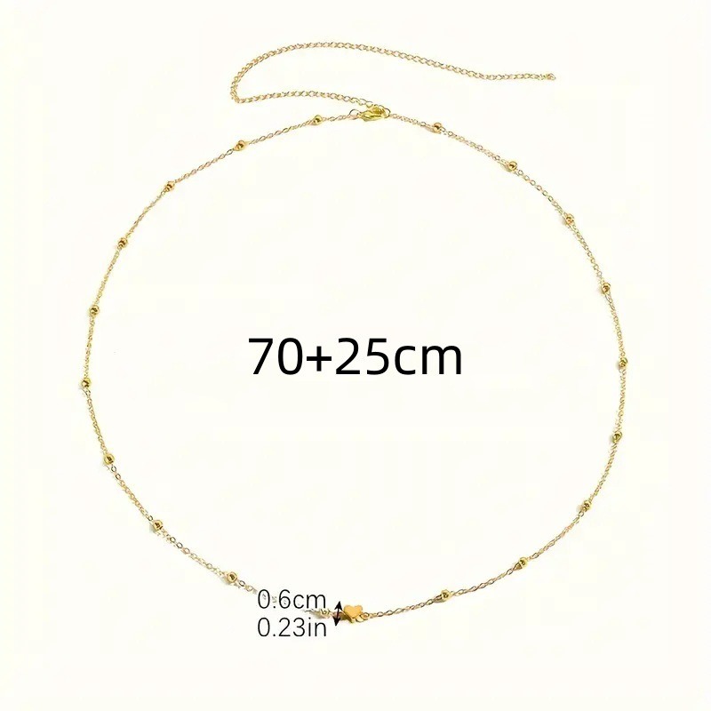 Dainty Gold Heart Waist Chain  - Body Jewelry ulasan dan harga