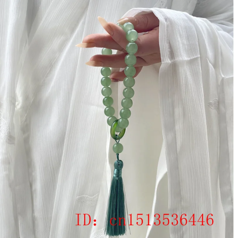 Green Jade Stone 12mm Beads Ta - Necklaces ulasan dan harga